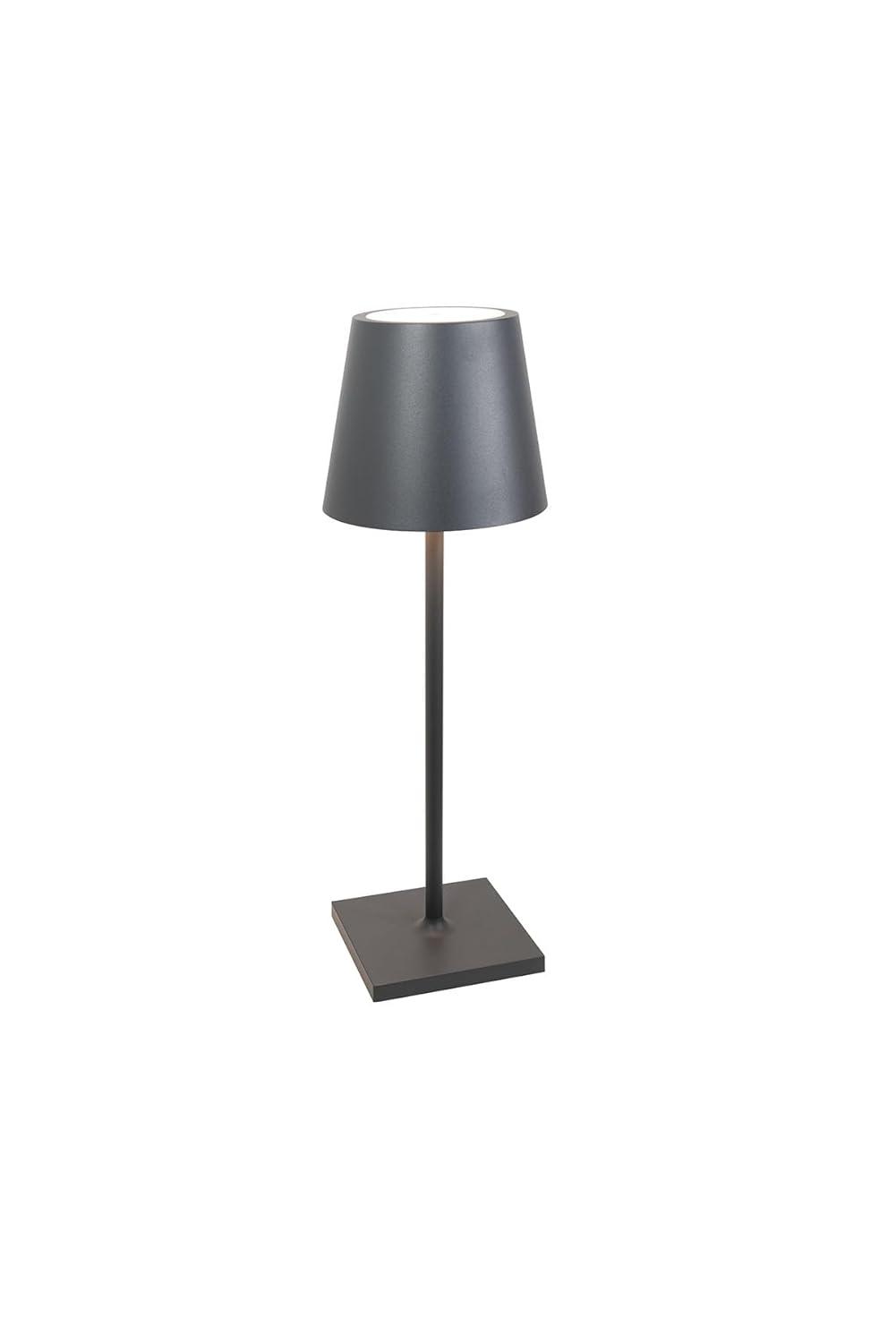 Dark Grey Cordless Adjustable Outdoor LED Table Lamp