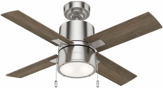 42" Beck 4 - Blade Standard Ceiling Fan with Pull Chain and Light Kit Included