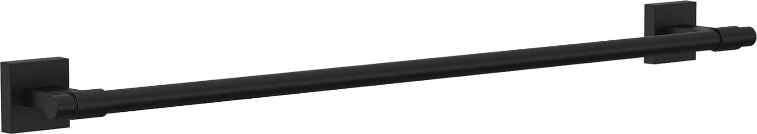 Maxted Matte Black 24-Inch Wall Mounted Towel Bar