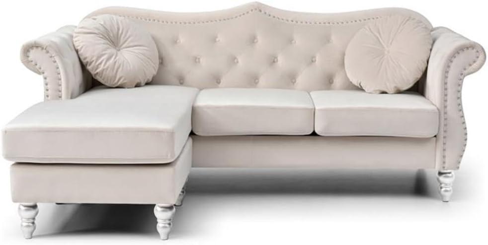 Hollywood 3 - Piece Velvet Sectional