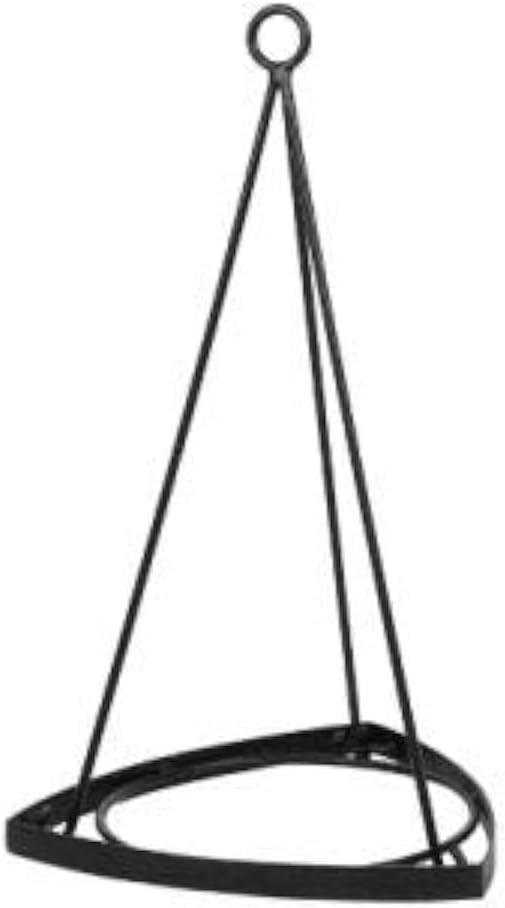 Black Wrought Iron Contemporary Plant Hanger for 8-inch Pots