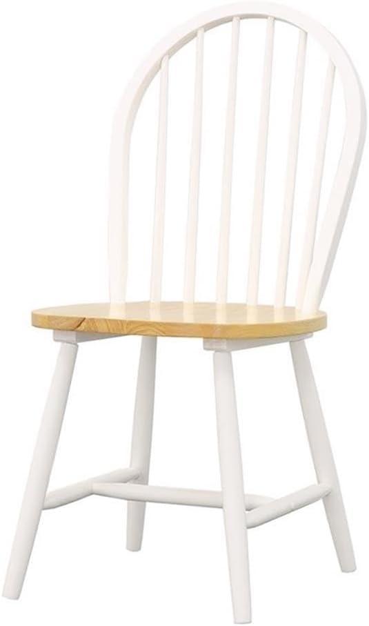 Coaster Farmhouse Windsor Wood Dining Chairs in White