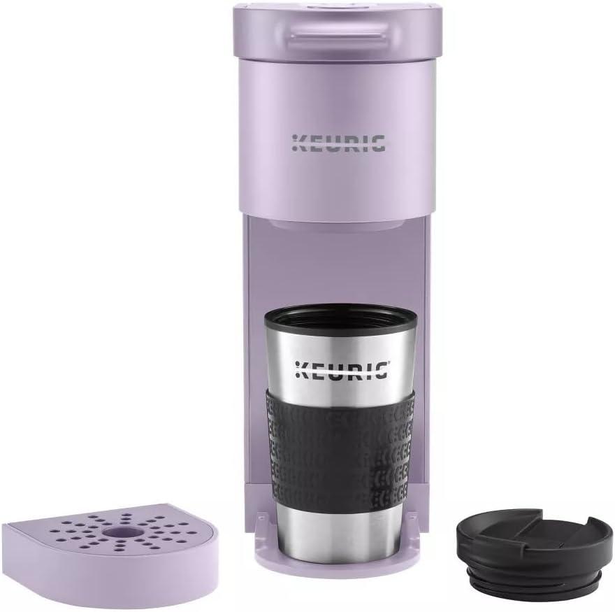 Keurig K-Mini Go Single-Serve K-Cup Pod Coffee Maker Violet: Compact Electric Brewer, 12 oz Capacity, Uses K-Cups & Pods