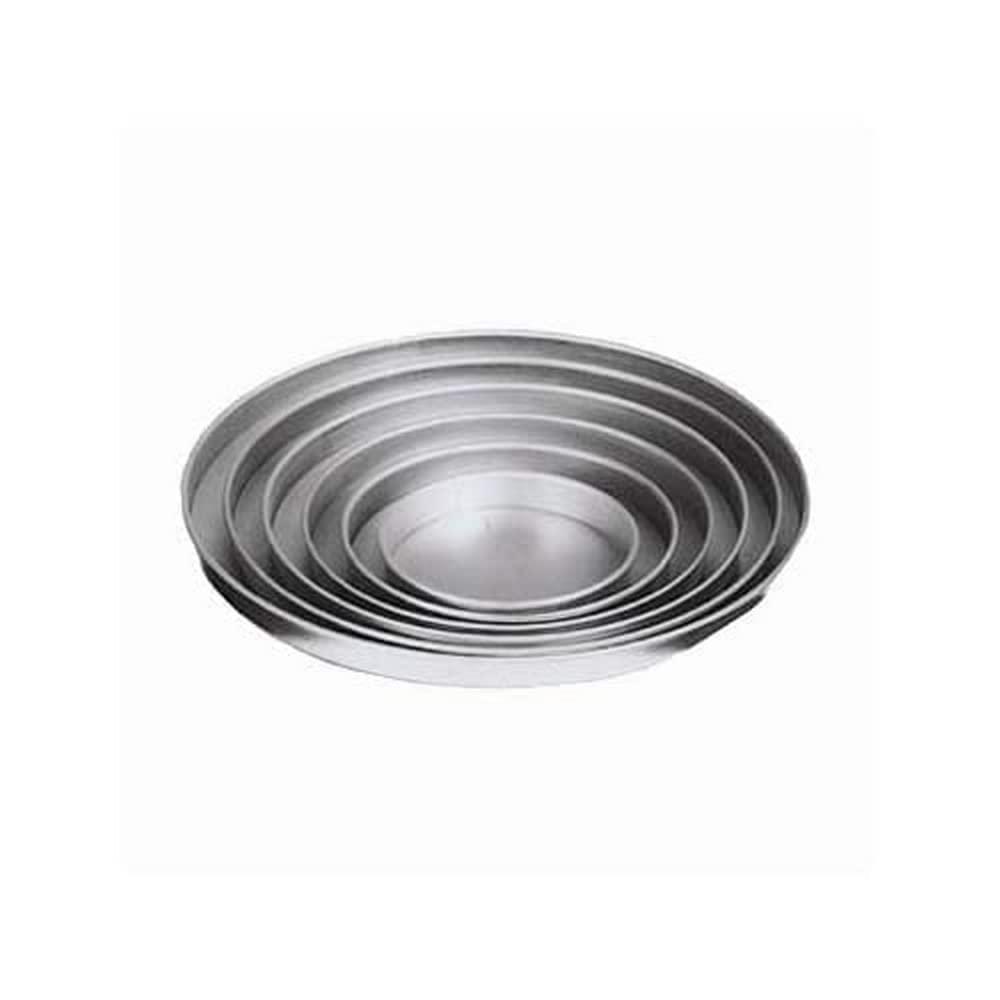 13" Round Aluminum Pizza Pan with Solid Bottom