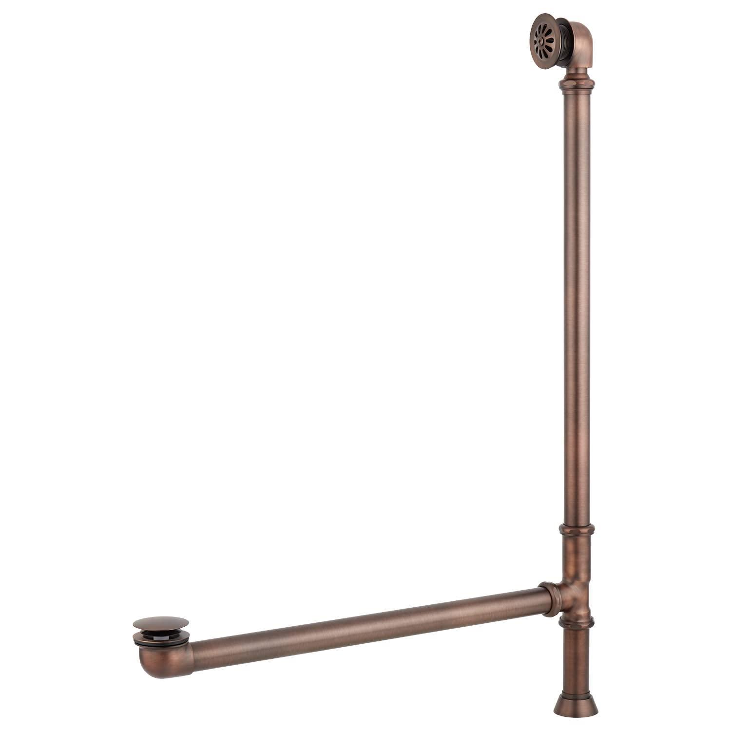 Signature Hardware 480113 Ultra 67" Acrylic Slipper Clawfoot Tub with Integrated Overflow, Rolled Rim and Imperial Feet - Less Drain Assembly - White/Polished Brass Feet