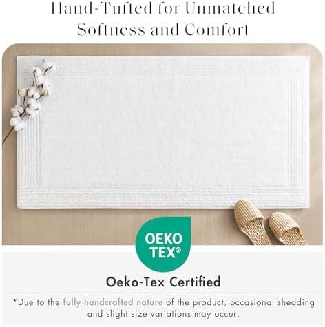 Madison Park Signature Splendor 100% Cotton Tufted 3000 GSM Reversible Bath Rug