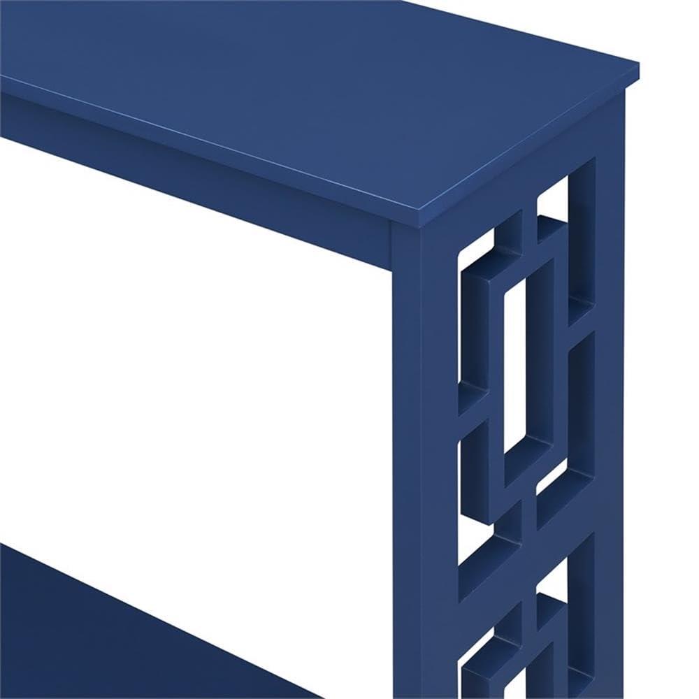 Convenience Concepts Town Square Console Table, Cobalt Blue