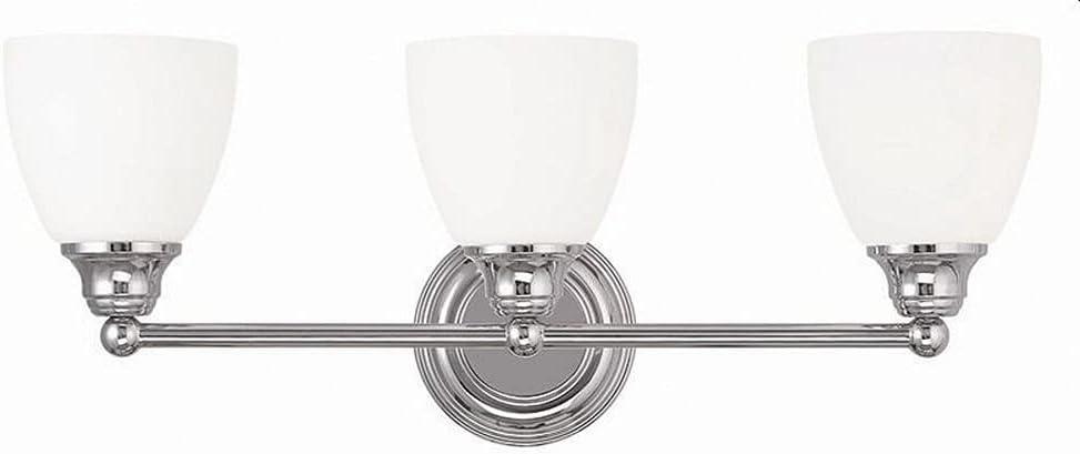 Livex Lighting Somerville 3 - Light Vanity in Polished Chrome