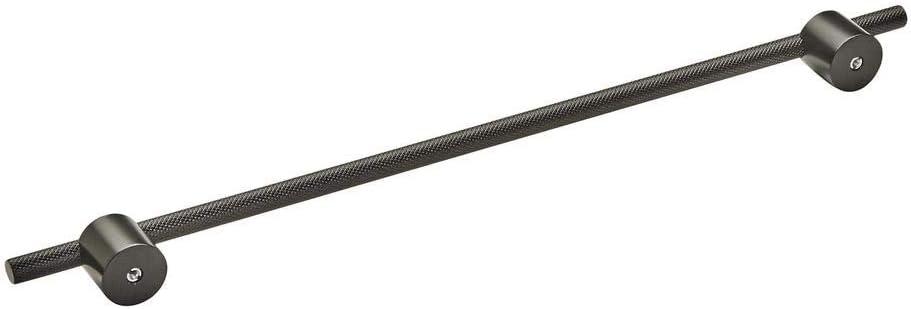 Matte Black Aluminum Modern Bar Cabinet Pull with Mounting Hardware