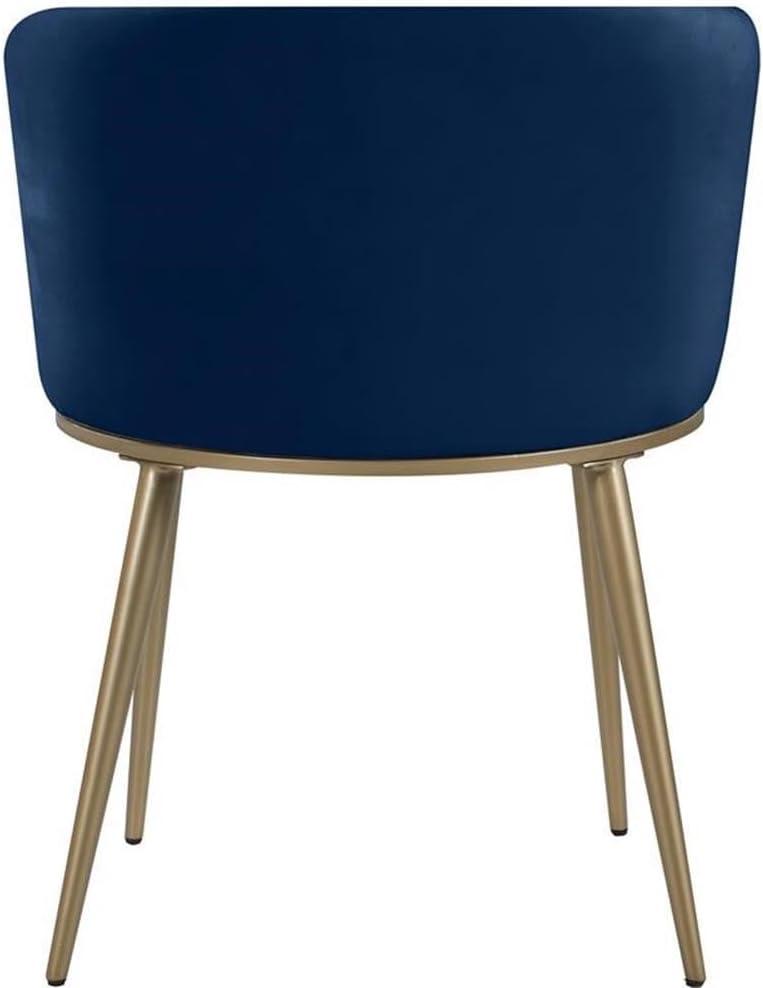 Meridian Furniture Skylar Navy Velvet Dining Chair (Set of 2)