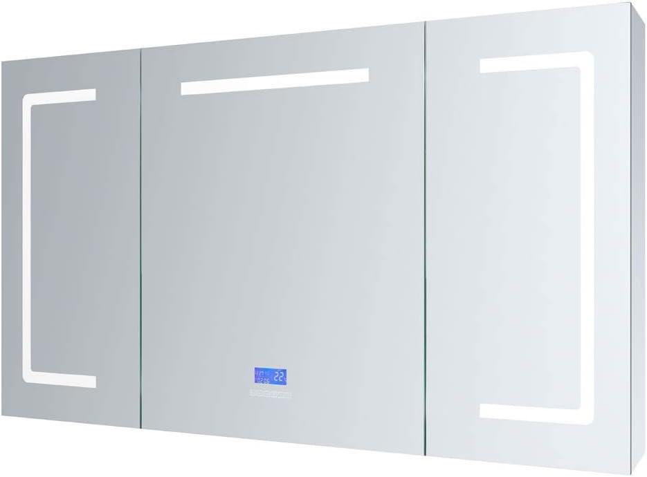 Lesina 60" x 36" Mirrored LED Medicine Cabinet with Defogger