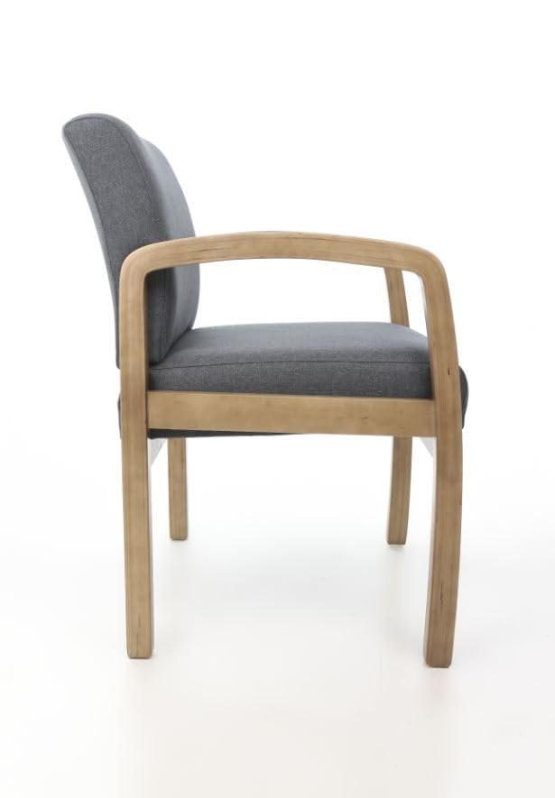 Guest Chair with Arm Gray - Boss Office Products