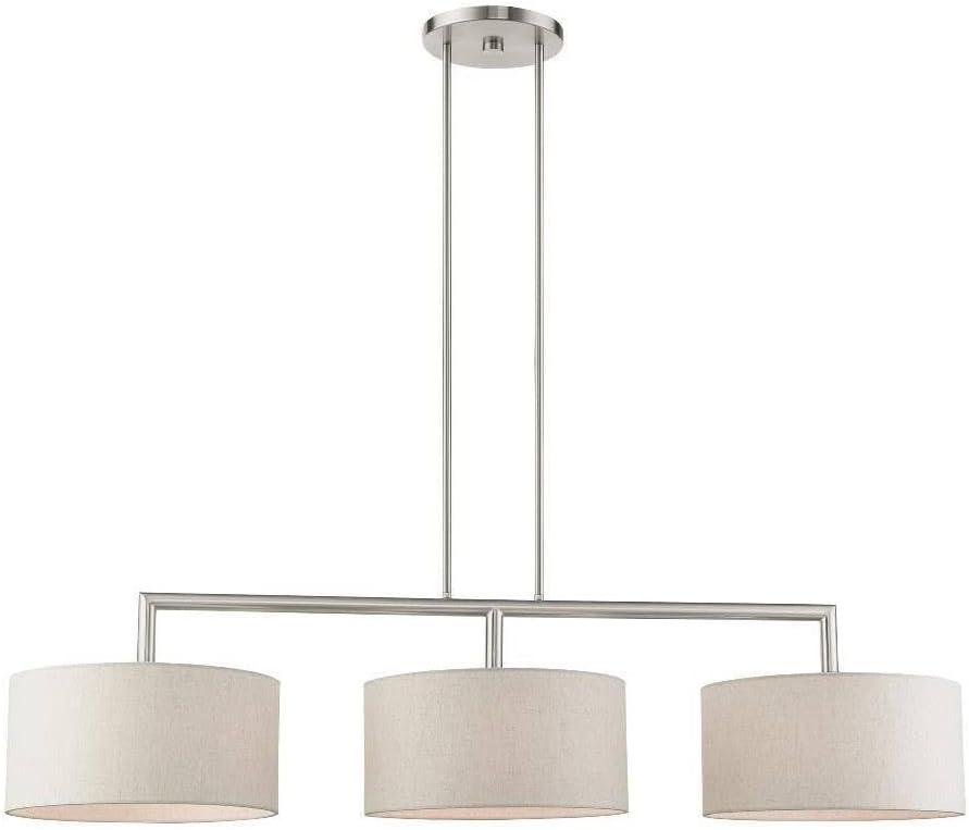 Livex Lighting Meridian 3 - Light Chandelier in  Brushed Nickel