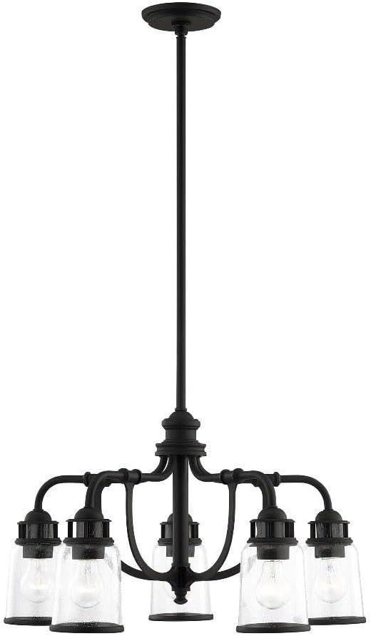 Livex Lighting Lawrenceville 5 - Light Chandelier in  Black