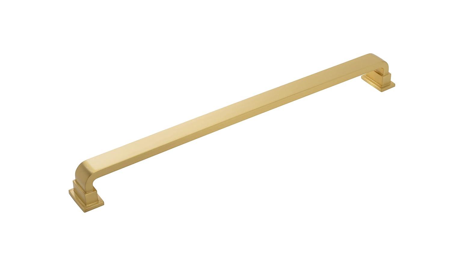 Belwith-Keeler Brighton Collection Appliance Pull 18 Inch Center to Center Brushed Golden Brass Finish
