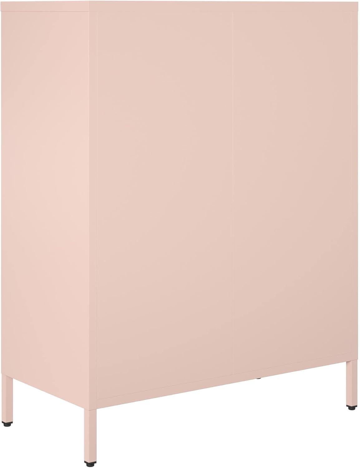 RealRooms Shadwick 4 Door Metal Locker Storage Cabinet