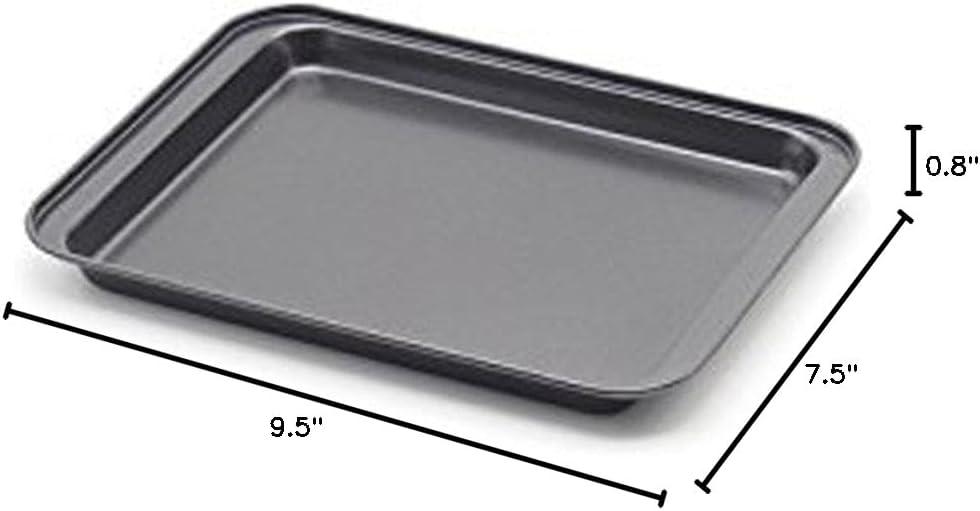 9.5" Gray Nonstick Carbon Steel Sheet Pan Set