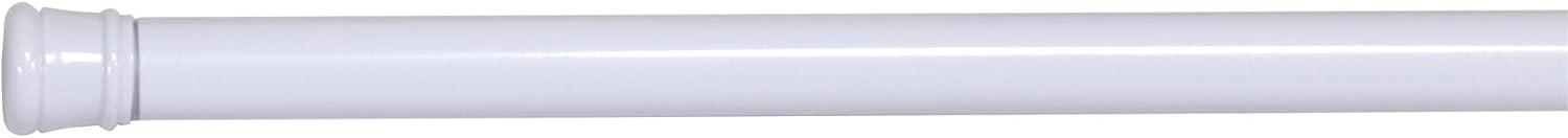 Design House 564195 White Classic Adjustable 50 to 86-inch Shower Rod