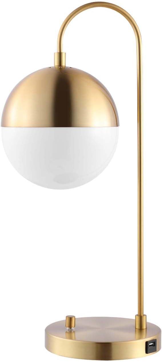 Cappi Table Lamp W/ USB Port - 20.5 Inch Height - TBL4040 - Brass - Safavieh