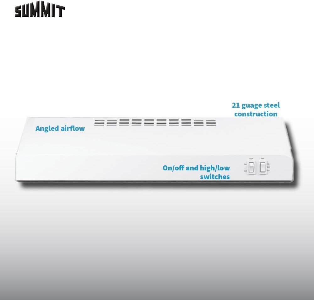 Summit Appliance Steel Convertible Under Cabinet Range Hood