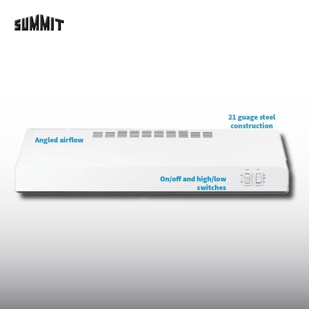 Summit Appliance Steel Convertible Under Cabinet Range Hood