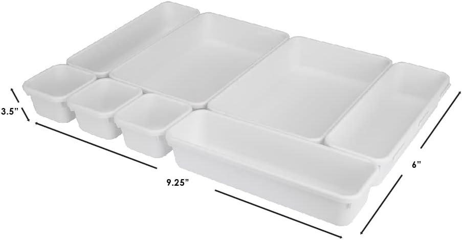 Rebrilliant Jabari 8 Piece Drawer Organizer Set