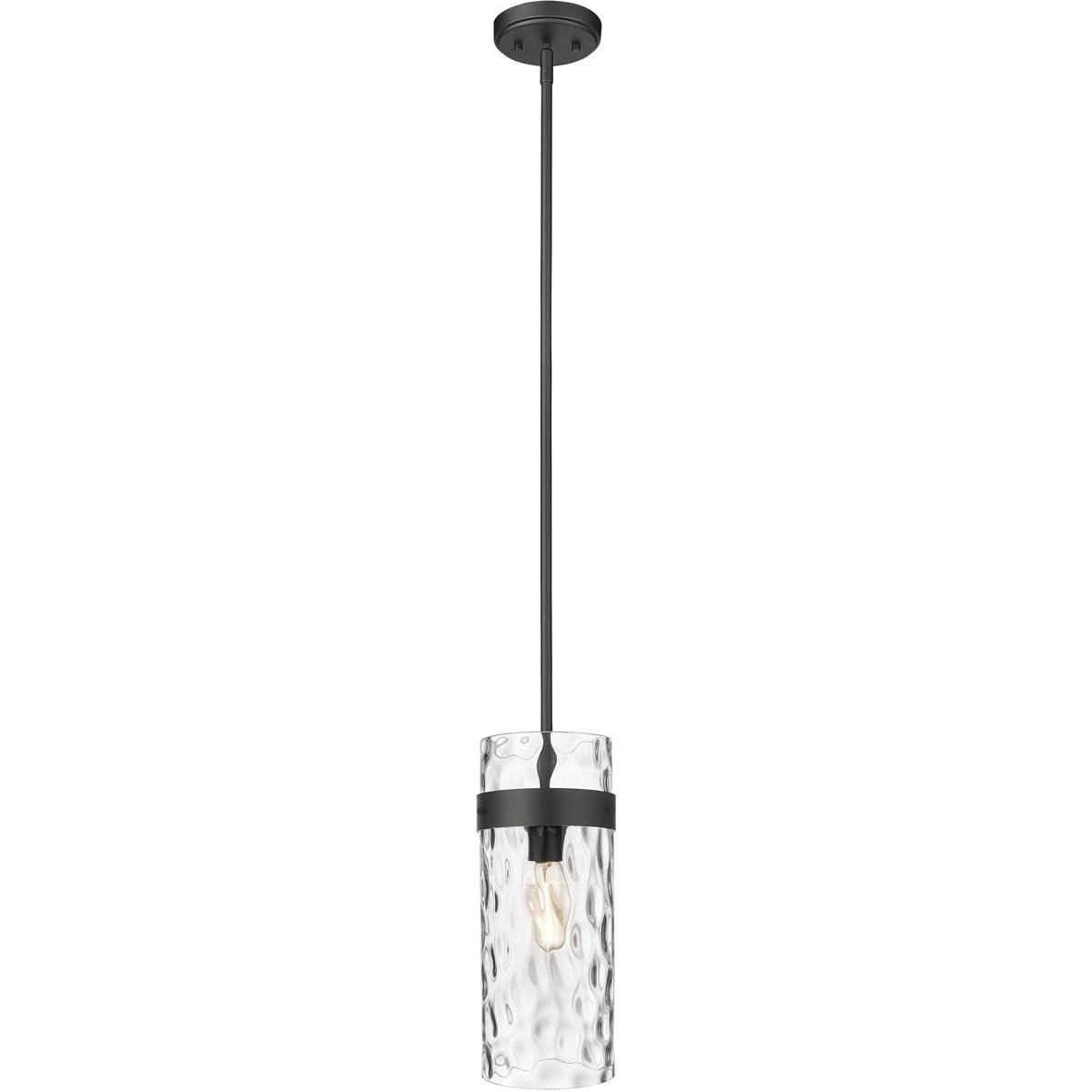 Z-Lite Fontaine 1 - Light Pendant in  Matte Black