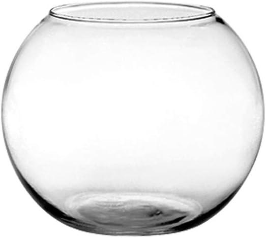 Small Clear Glass Round Vase for Weddings and Events