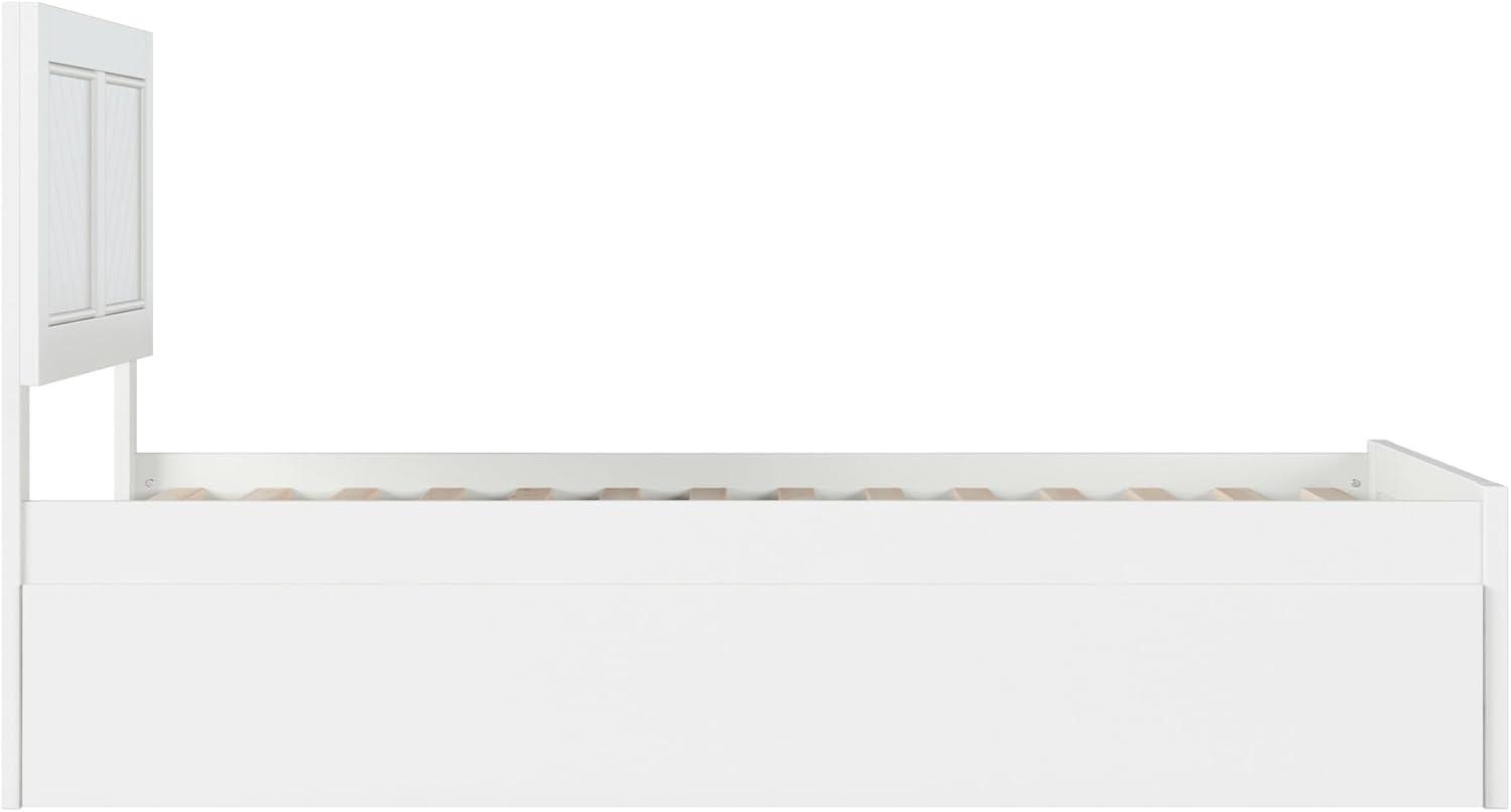 AFI Canyon Walnut Solid Wood Platform Bed with Matching Footboard & Twin-XL Trundle, King