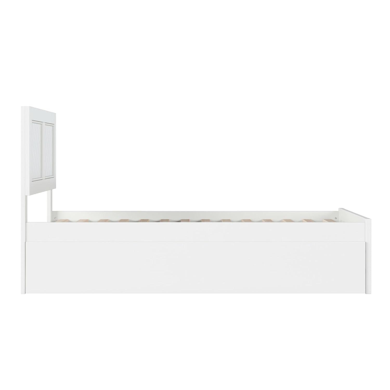 AFI Canyon Walnut Solid Wood Platform Bed with Matching Footboard & Twin-XL Trundle, King