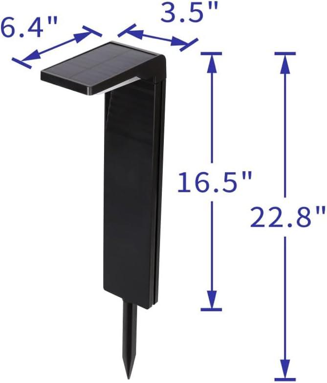 16.5" Solar L-Shaped LED Pathway Light