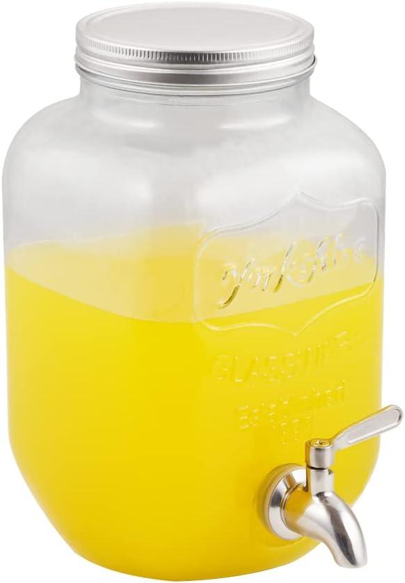 Polished Stainless Steel Beverage Dispenser Replacement Spigot Set