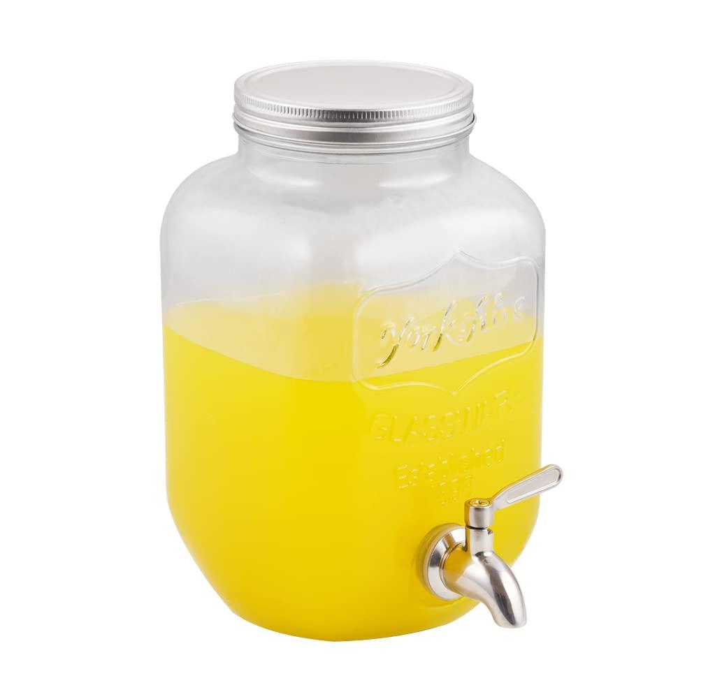 Polished Stainless Steel Beverage Dispenser Replacement Spigot Set