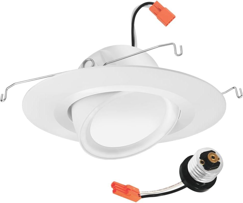 Adjustable White Aluminum LED Recessed Lighting Kit