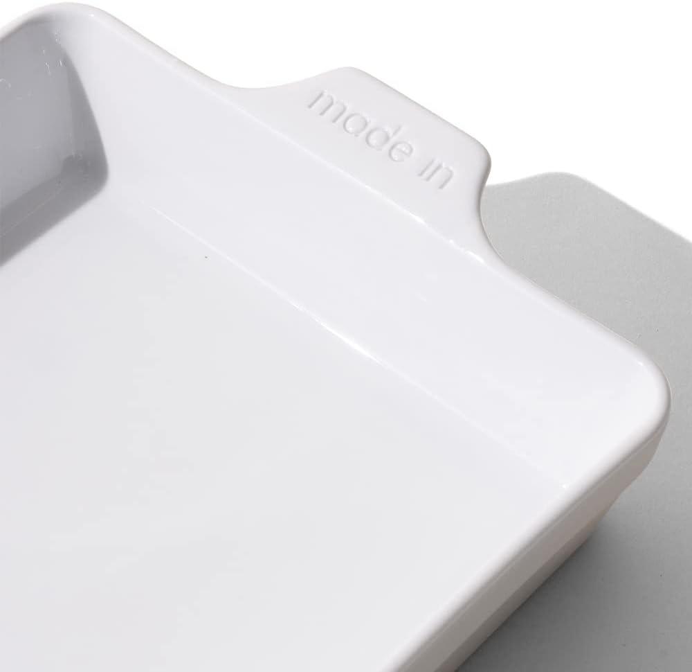 Made In Cookware - Square Baking Dish - White - Hand Crafted Porcelain - Professional Bakeware - Made in France