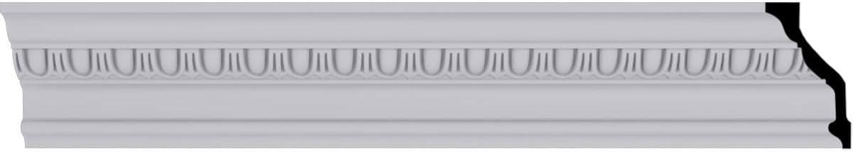 5 1/8"H x 3"P x 5 7/8"F x 94 1/2"L Egg & Dart Crown Moulding