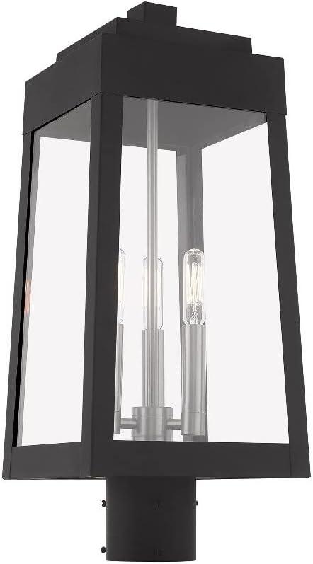 Livex Lighting Oslo 3 - Light Post Light in  Satin Brass