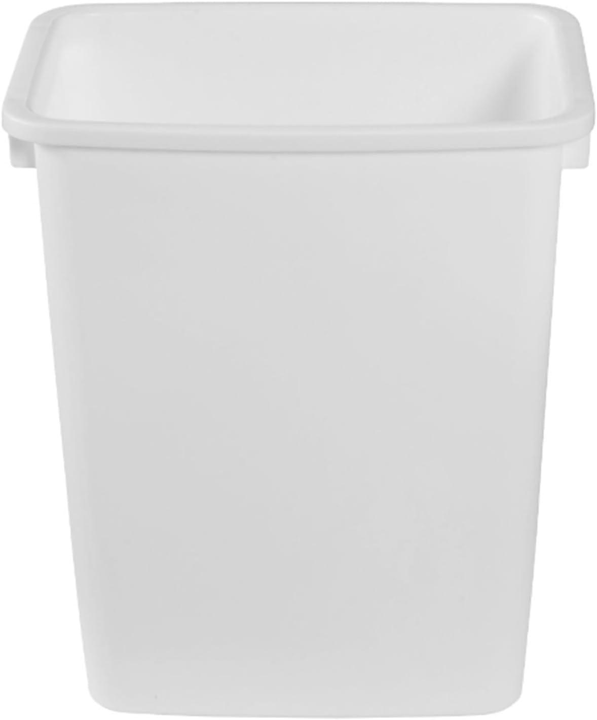 Rubbermaid 21 Quart Traditional Open-Top Wastebasket Indoor Trash Bin Container for Kitchens, Bathrooms, or Home Offices, White