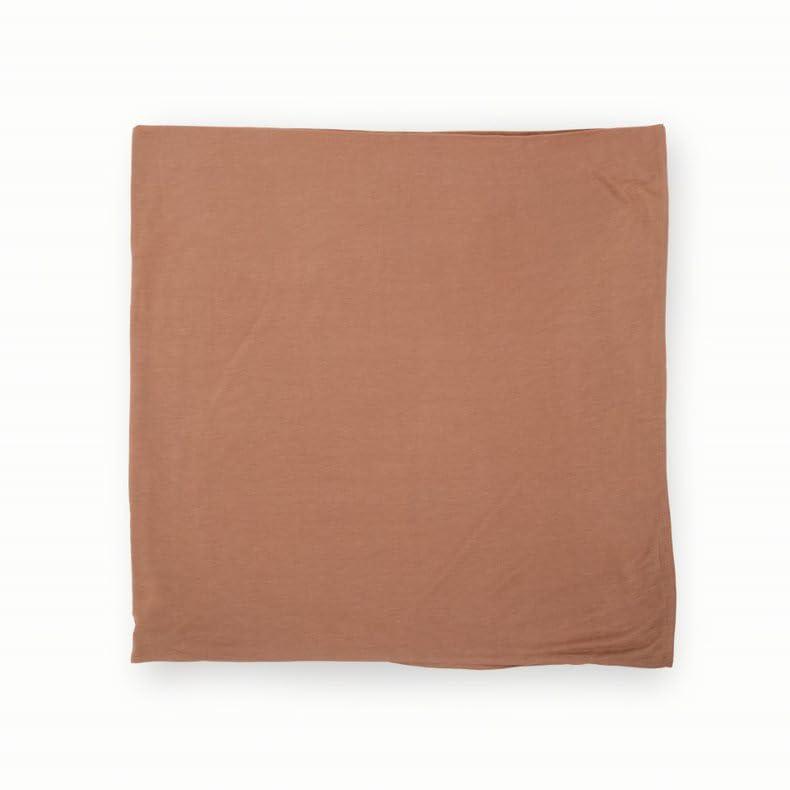 Terracotta Stretch Knit Baby Swaddle Blanket
