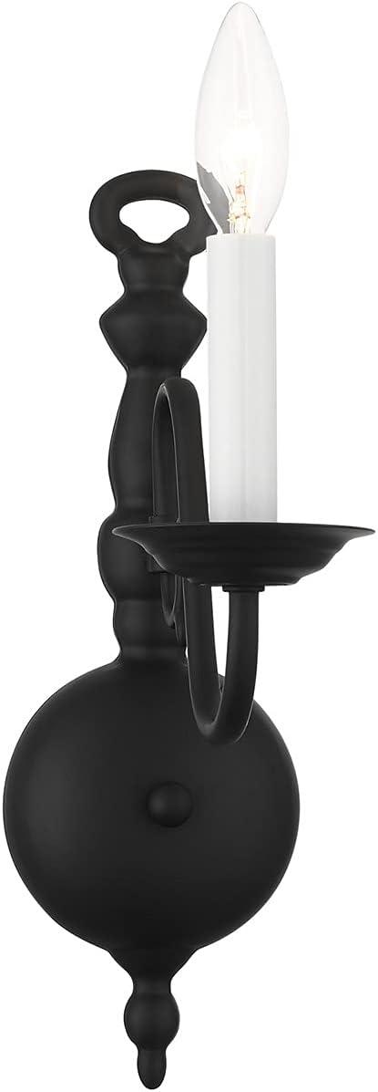 Livex Lighting Williamsburgh 1 - Light Wall Light in  Black
