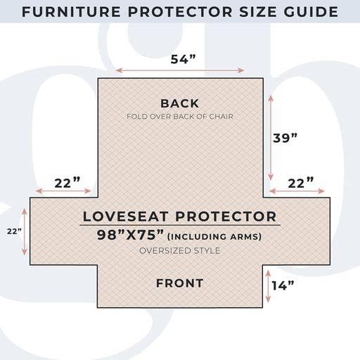 Dusty Rose Quilted Reversible Loveseat Cover with Elastic Straps