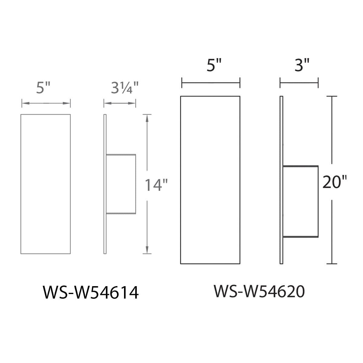 WAC Lighting Icon 14" 2-Light Aluminum Indoor and Outdoor Wall Light in Gray