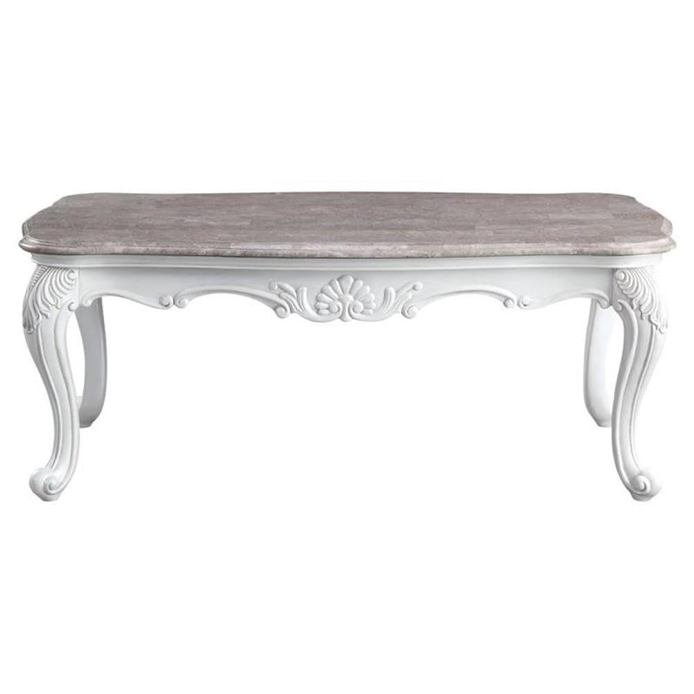 ACME Ciddrenar Coffee Table in Beige and White