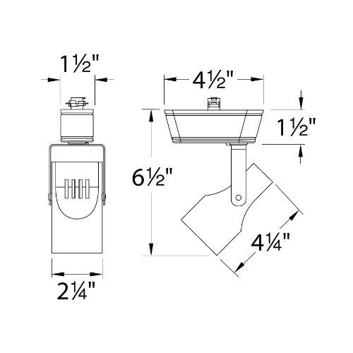 WAC Lighting LED Adjustable Track Head HHT-007LED-WT