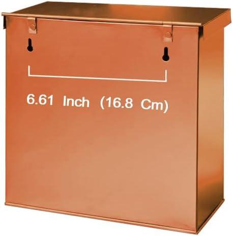 Copper Aluminum Wall Mounted Mailbox with Raised Lettering