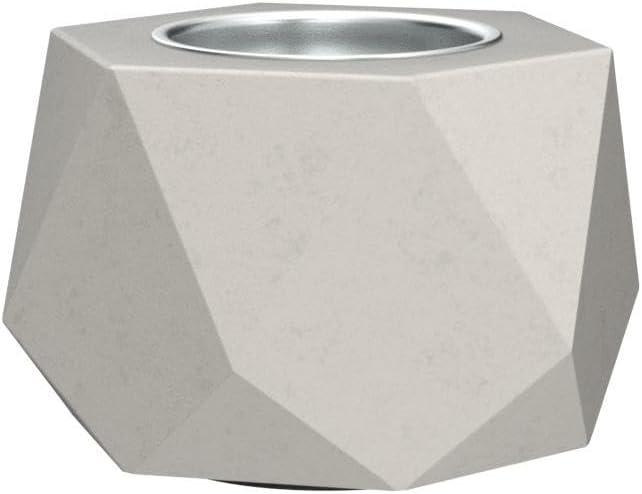 Table Top Fire Pit Bowl - Concrete Tabletop Fireplace Indoor Outdoor Decor Portable Rubbing Alcohol Burner Smores Maker for Patio Balcony with Extinguisher