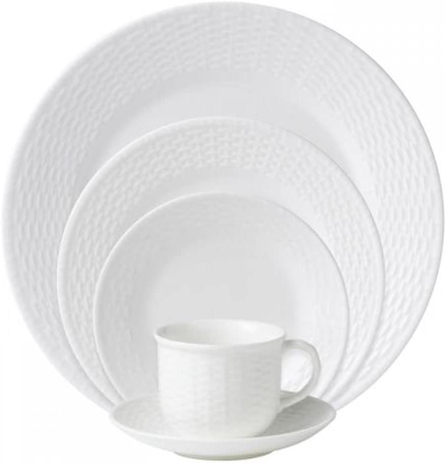 Wedgwood Nantucket Basket 5 Piece Handmade Bone China Dinnerware Set