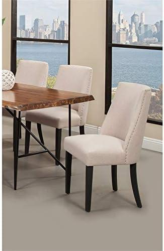 Manchester Parsons Cream Upholstered Dining Chairs Set of 2