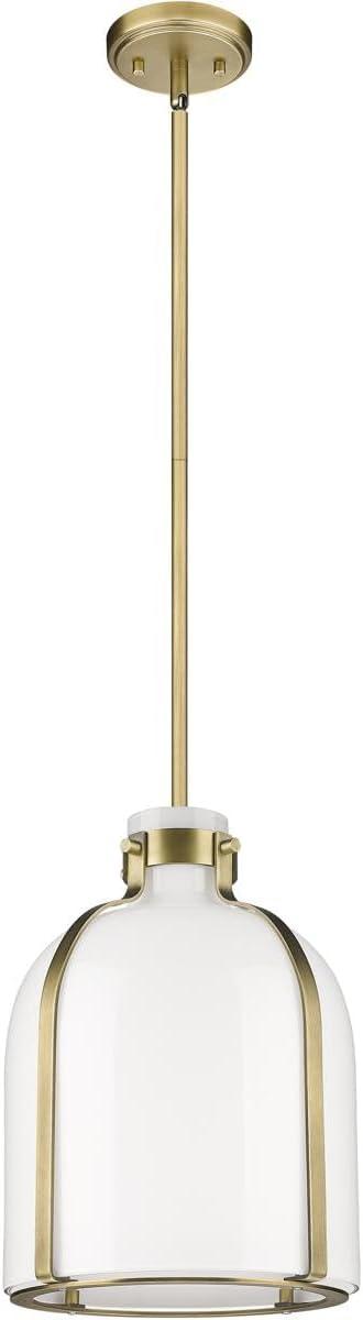 1 Light Chandelier In Transitional Style-13.5 Inches Tall And 9.75 Inches Wide-Rubbed Brass  Finish Z-Lite 818-9Rb