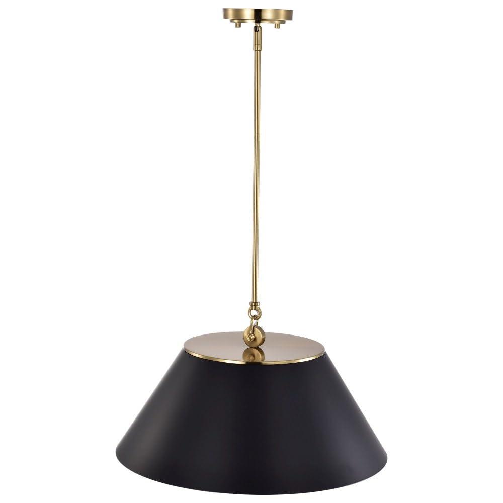 Nuvo Lighting Dover 3 Light Large Pendant White with Vintage Brass